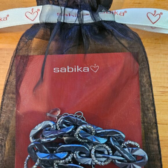 Sabika Grey & Silver Etched Chain Bracelet - Picture 6 of 7